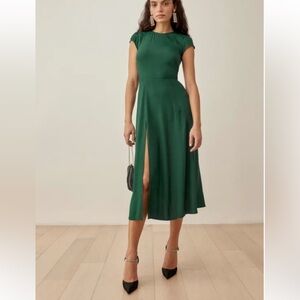 Reformation Gavin dress I’m emerald green - size 10